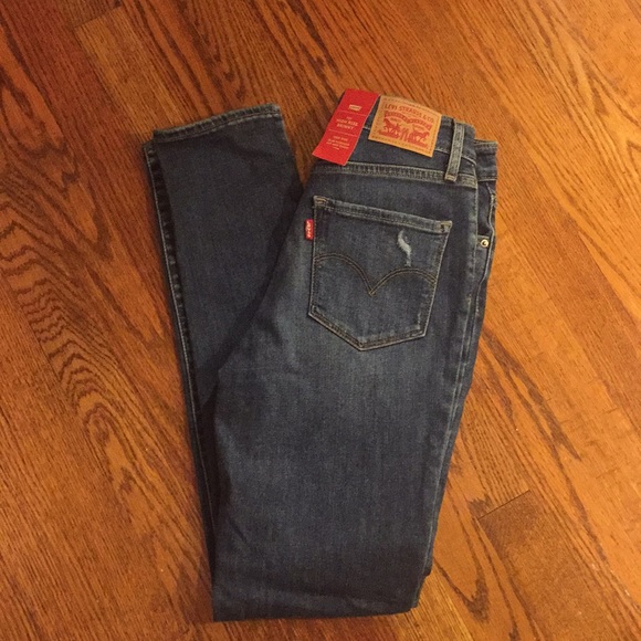 Levi's Denim - High rise skinny jeans with knee holes